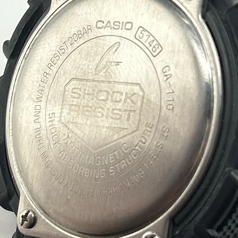 Casio G-Shock Black Watch GA-110 Japan Movt water resistant #630